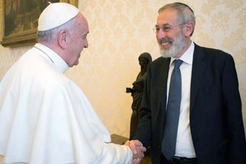 Papa Francesco e il rabbino Di Segni