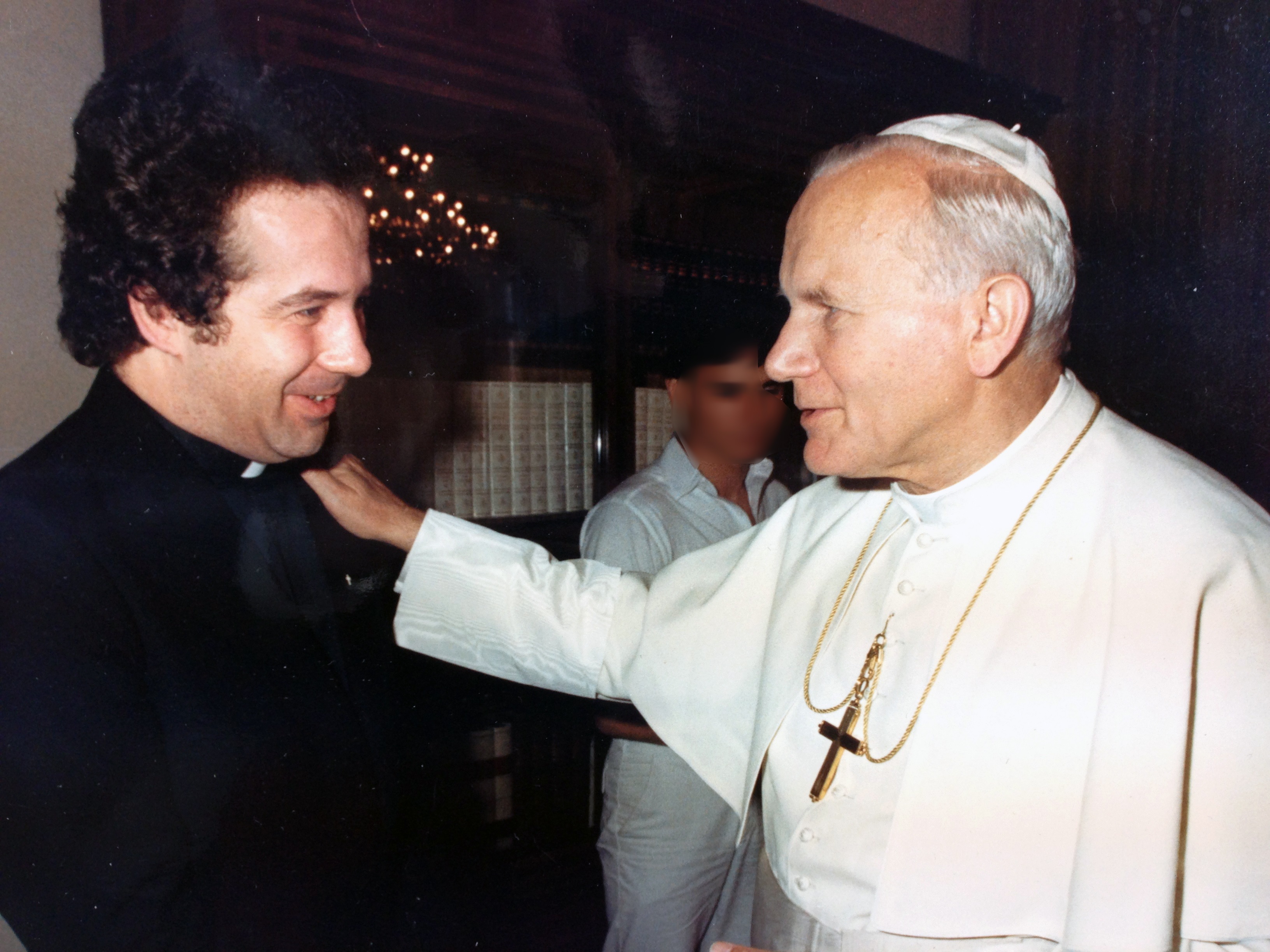 Tomasz Turowski con Papa Wojtyla